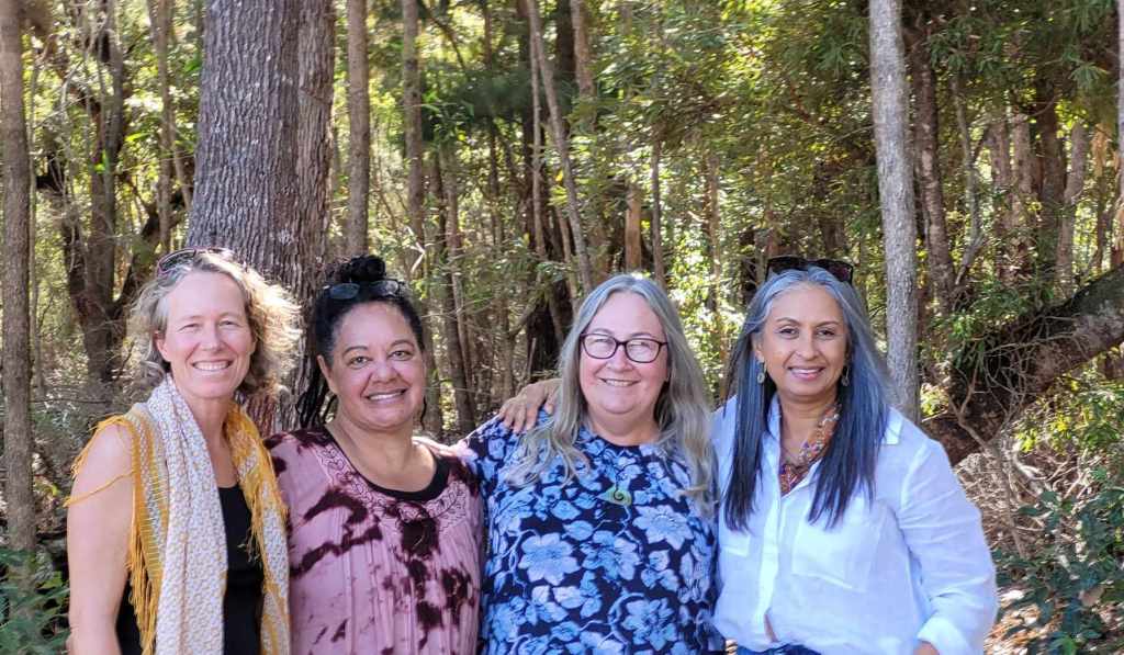The local team L to R: Rebecca Thompson, Michelle Watson, Tracey Benson, Tas Winkler
Photo by Martin Drury